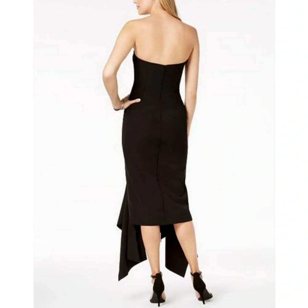 VINCE CAMUTO ASYMMETRICAL STRAPLESS DRESS - Picture 3 of 8